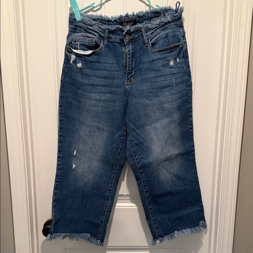 Judy Blue Distressed Ankle Jeans